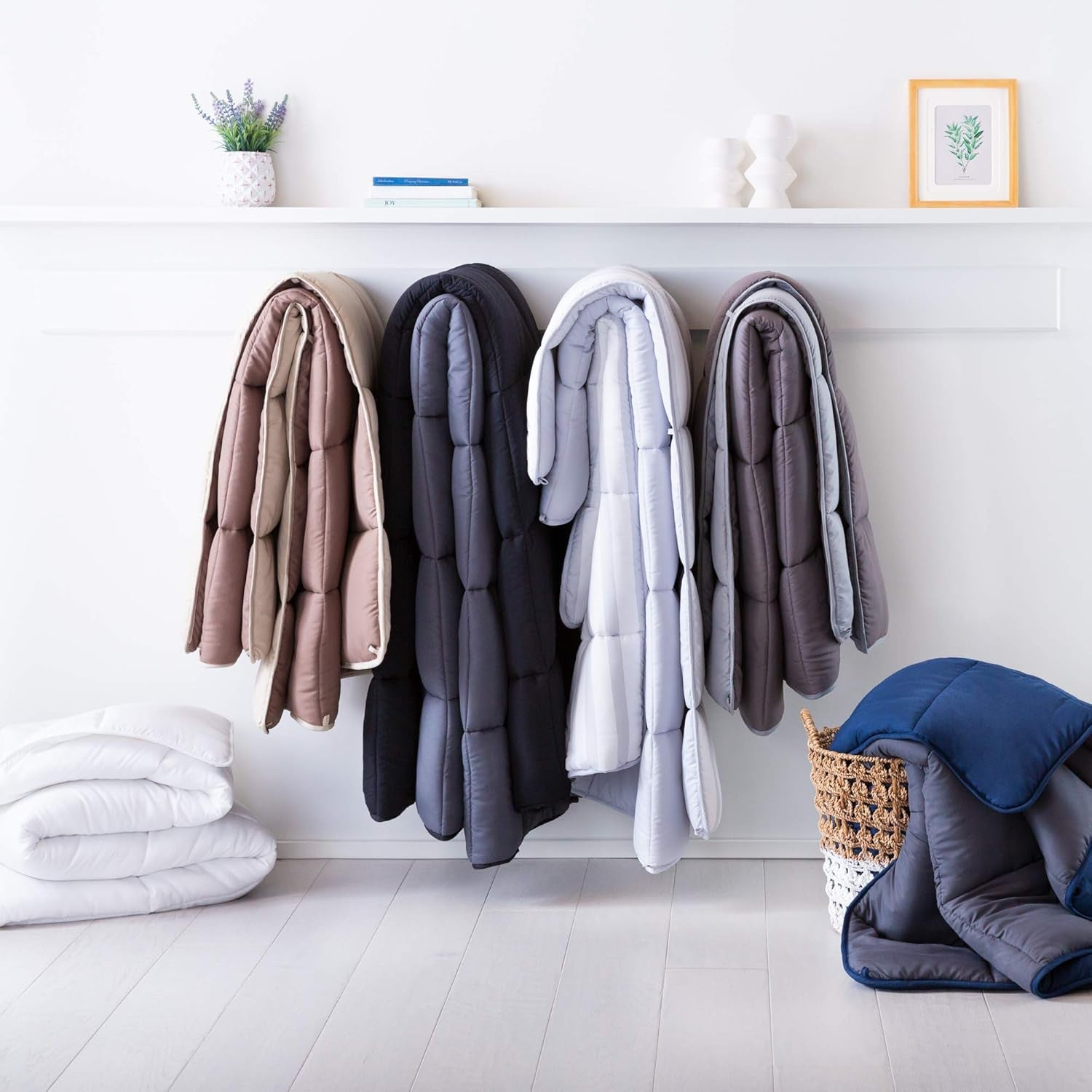 Linenspa Edredón de Microfibra Alternativa al Plumón Hipoalergénico para Todas Las Estaciones 10,5 Tog Edredones y Edredones Naty Shop