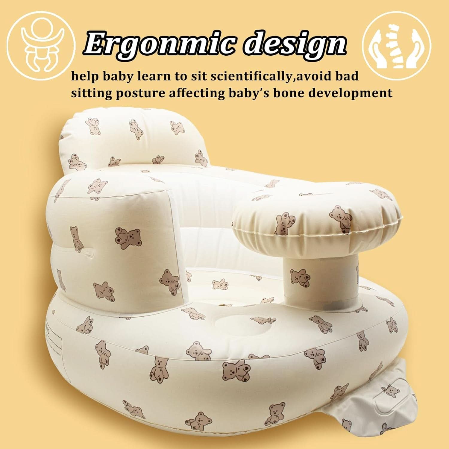 Silla hinchable para bebés Jdblissful de 3 a 36 meses Madre e Hijo Naty Shop