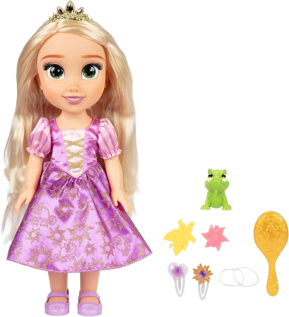 Muñeca Rapunzel Cantante Princesas Disney 35 Cm, Canta "Veo la Luz", Incluye accesorios para más diversión, Perfecta para niñas a partir de 3 años, Morado Naty Shop Muñecas Título predeterminado