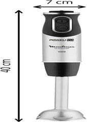 DD6558 DD655810 Batidora de mano Quickchef 3 en 1, tecnología Powelix, 3 Zubehörteile, Edelstahl, Stahl/Negro Cocina Naty Shop