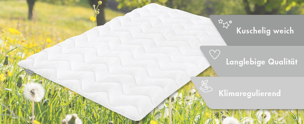 Traumnacht edredón ligero de verano 155X220 Cm, edredón antialérgico, especial para el verano, con cómoda y suave funda de microfibra, certificado Oeko Tex, producido según el estándar de calidad alemán Edredones y edredones Naty Shop