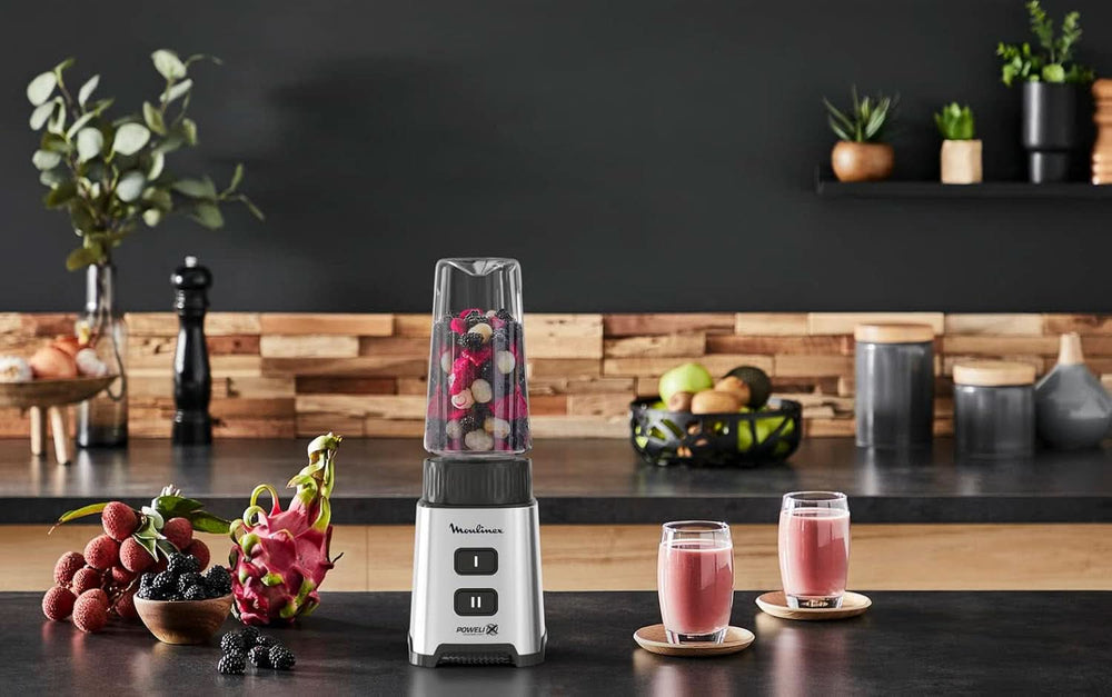 Batidora Pulseo LM17GD, 400 W, 4 Cuchillas, 700 Ml, Vaso Portátil 600 Ml Cocina Naty Shop