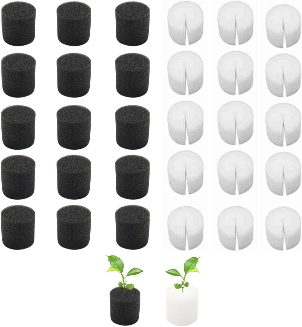 50 esponjas hidropónicas de 32 x 30 mm, sistema hidropónico de propagación de lana de roca, bloque de esponjas de propagación, esponjas para plántulas, sistema hidropónico de invernadero para cultivar vegetales y flores