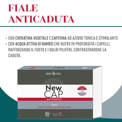 Newcap Ampollas Anticaída Producto cosmético para cabello débil, 12 ampollas Cuidado del cabello Naty Shop