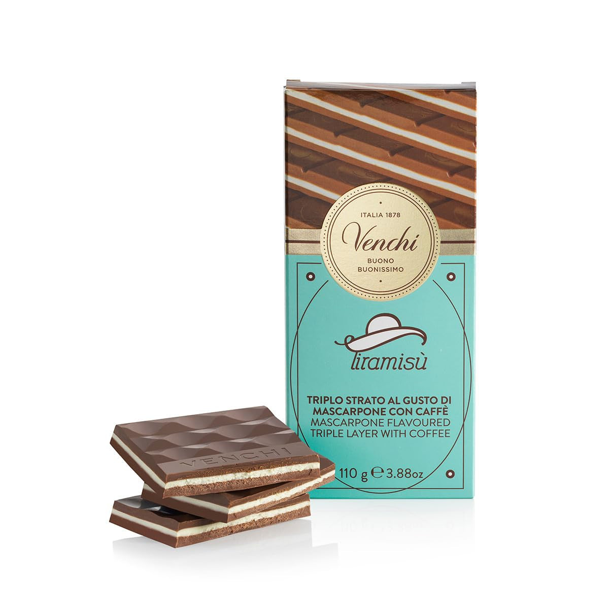 Venchi - Tiramisu cu ciocolată 110g - fără gluten