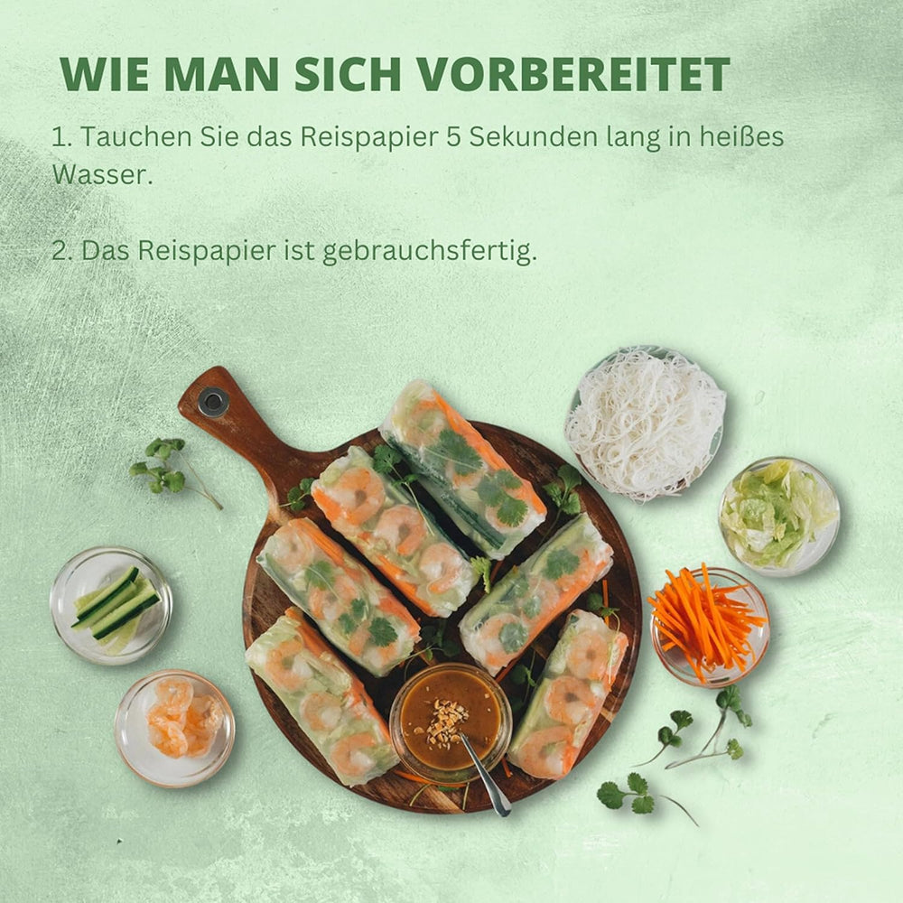 ARBOL DE BAMBÚ - Papel de arroz 31 cm. (Rollos de verano) - 44 x 340 g - Paquete múltiple