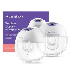 Lansinoh Tragbare Elektrische Doppelmilchpumpe – Freihändig Und Leise Abpumpen Ohne Kabel & Schläuche – Wiederaufladbarer Akku – Einfache Bedienung & Reinigung - Accesorios manos libres Alimentación y lactancia Bebe Naty Shop