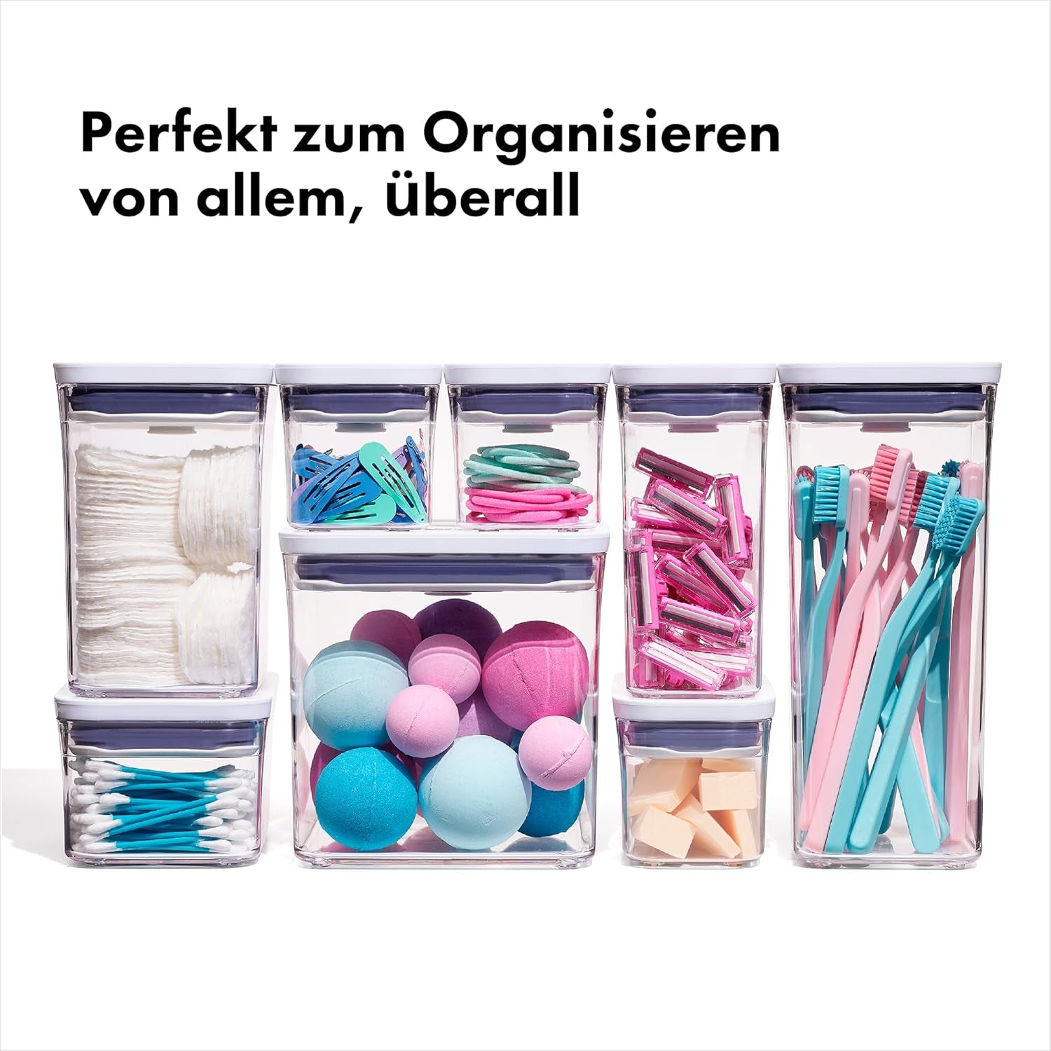 OXO 11236100V1UK Recipient pentru depozitarea alimentelor, plastic, transparent Cutii depozitare alimente Naty Shop