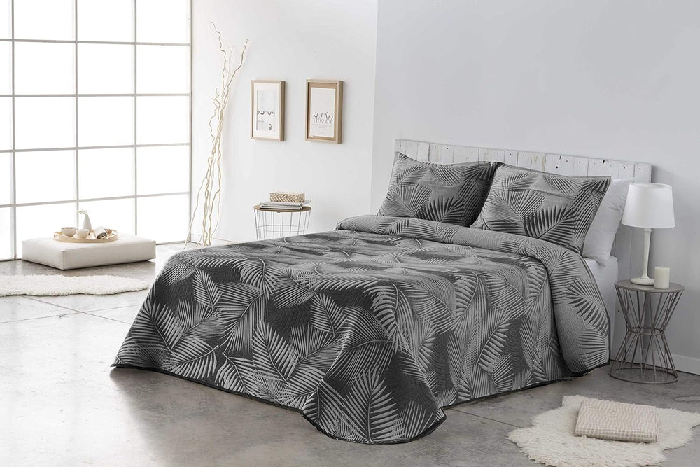 VIALMAN Sofia 30 Bouti Edredón ligero para cama de matrimonio | Medidas edredón 250 X 270 cm, gris Edredones y edredones Naty Shop Jaspeado 135X190 Cm