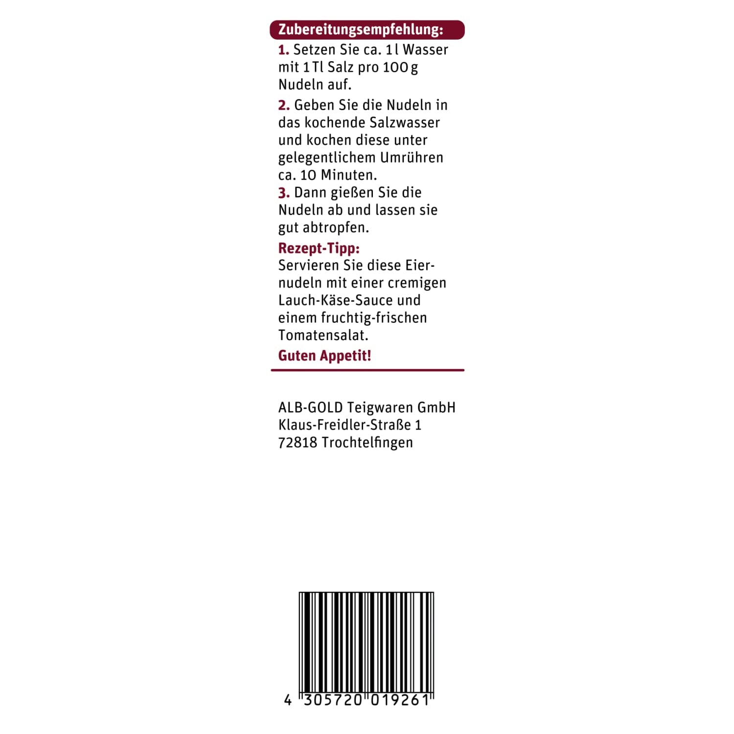 tegut... Fideos al huevo Waves - Fideos de cinta, 1 x 500 g