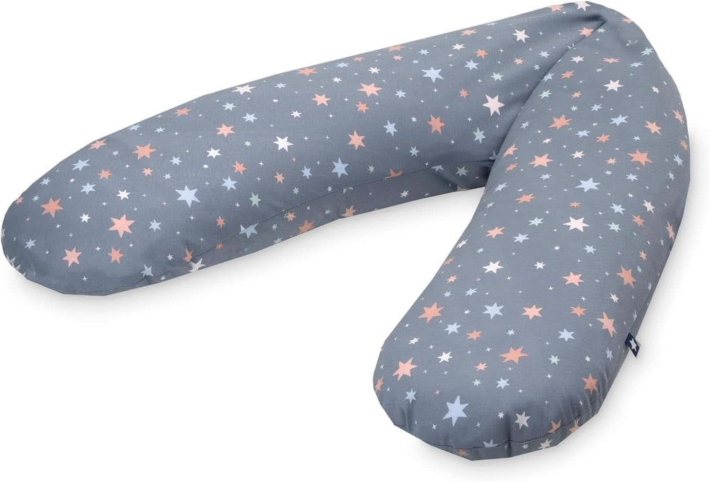Julius Zöllner pernă de alăptare din jersey aprox. 190 cm | umplutură 42 litri microperle Eps | Fabricat în Germania | capac din jersey 100% bumbac Accesorii Hrana si Alaptare Bebe Naty Shop Steluțe strălucitoare