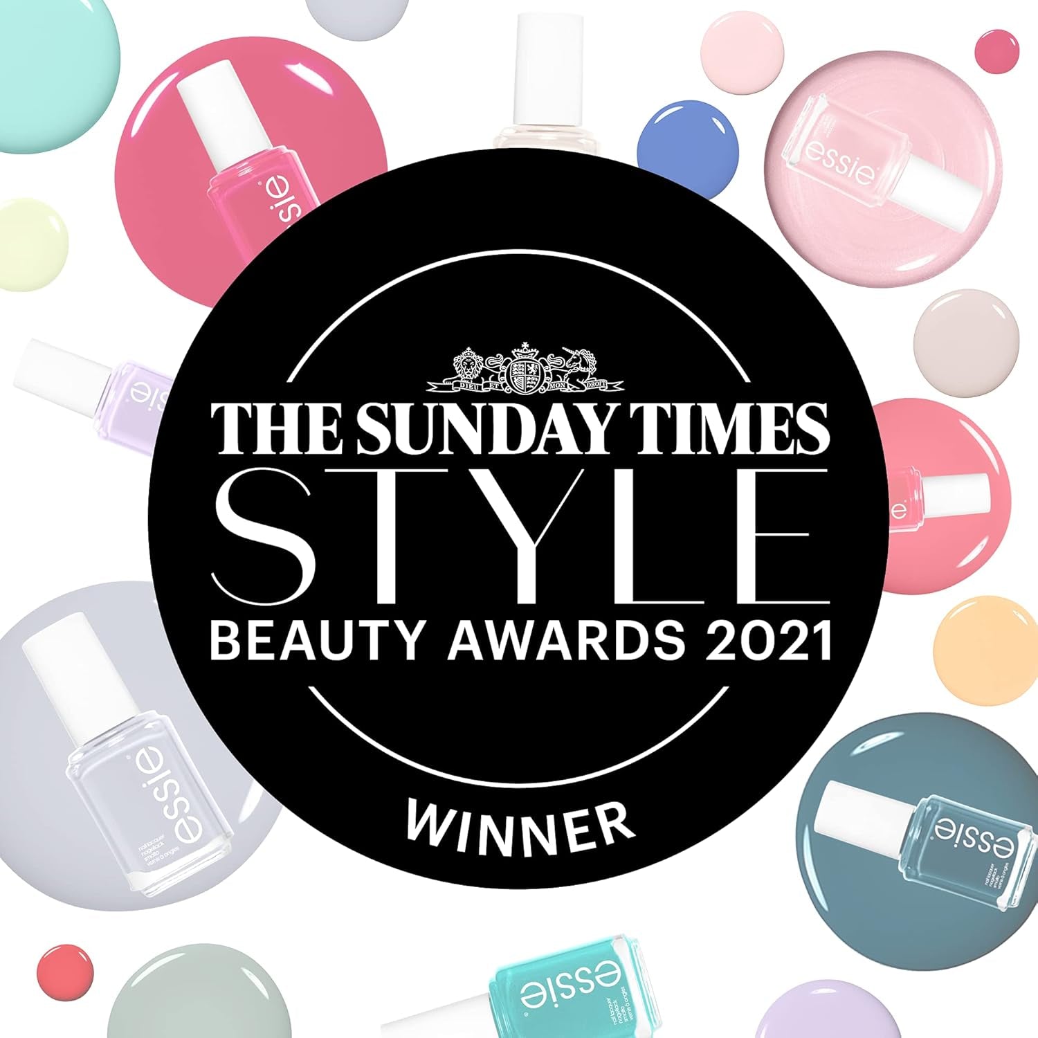 Essie Esmalte de uñas Glitter No. 275 un corte arriba, brillo/rosa, 13,5 ml