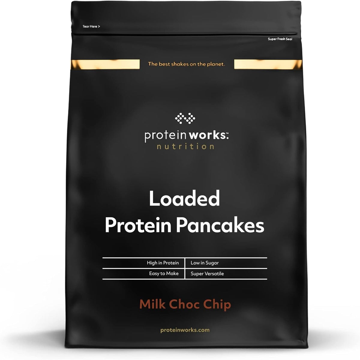 Protein Works - Pfannkuchen de proteínas cargadas | Premium Pfannkuchen Mischung | Tortitas Eiweiss | Panqueques proteicos | 8 porciones | Naturalmente | 500G Mezcla para hornear y cocinar Naty Shop 500 G (1Er Pack) Natürlich