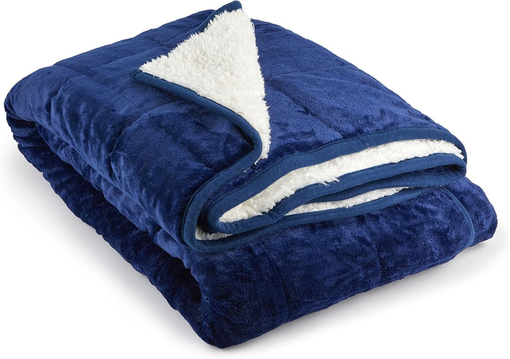 Emma Barclay Manta Sherpa Pesada, 127 X 152 cm, Rosa Rubor Emma Barclay Beds and Blankets Azul Marino 60X80" (150X203Cm)