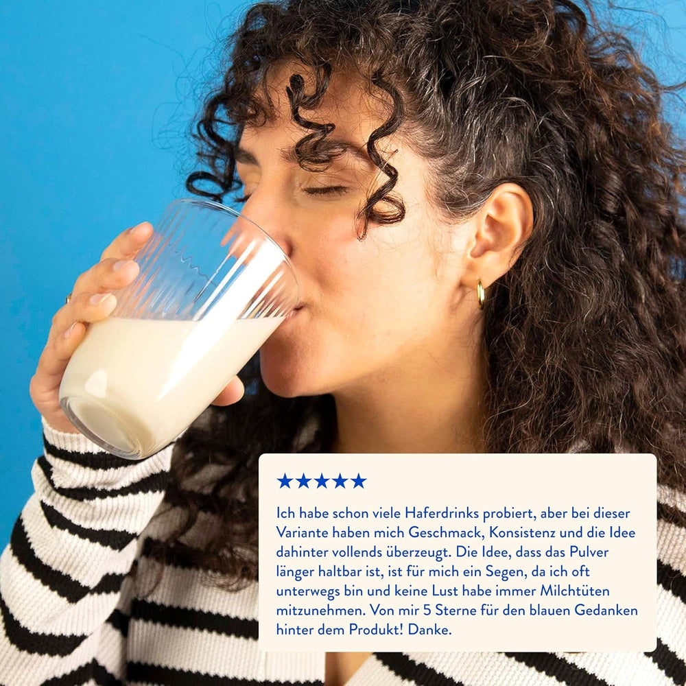 Blue Farm Pure Oat Base para bis 8 Litros Haferdrink zum Selbermischen – 100% mejor calidad biológica – 100% vegano, sin lactosa y sin gluten – 90% blanco Verpackungmüll