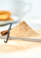 Fuchs Gewürze - Zimt Zucker Vanille - Gewürz zum Versüßen von Wafeln, Milchgetränken oder Joghurt - aus natürliche Ingrediente - 100 g en wiederverwendbarer, recyclebarer Dosis