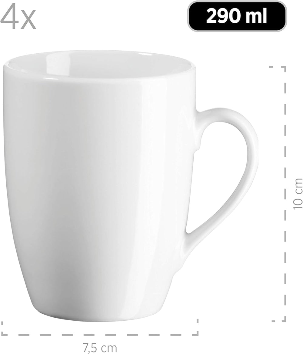 Mäser Kombiservice, Porzellan Barca, Weiß Juegos de vajilla Naty Shop