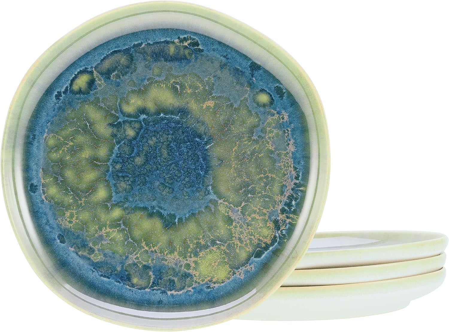 Creatable, 22447, Serie Yuki, 8-Teiliges Geschirrset Für 2 Personen, Teller Set Aus Steinzeug, Spülmaschinen- Und Mikrowellengeeignet, Made in Portugal Seturi vesela masa Naty Shop Dessertteller 4 Teilig