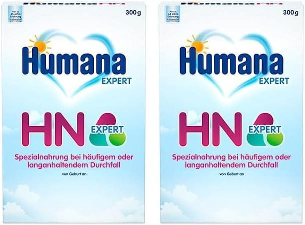 Humana HN Expert, desde el nacimiento, alimento especial para diarreas frecuentes o prolongadas, favorece la normalización del patrón de heces, con plátano, 300 g Naty Shop