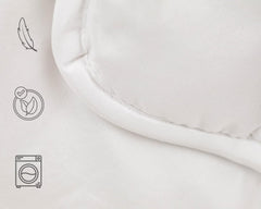 Plapuma TRAMAS+ 200 Gr/M² pentru paturi din fibre goale siliconizate - 150X220 Cm - Certificată Oeko Tex - Albă, moale, caldă, minimalistă - Pat 90 Cm Plapumi si pilote Naty Shop