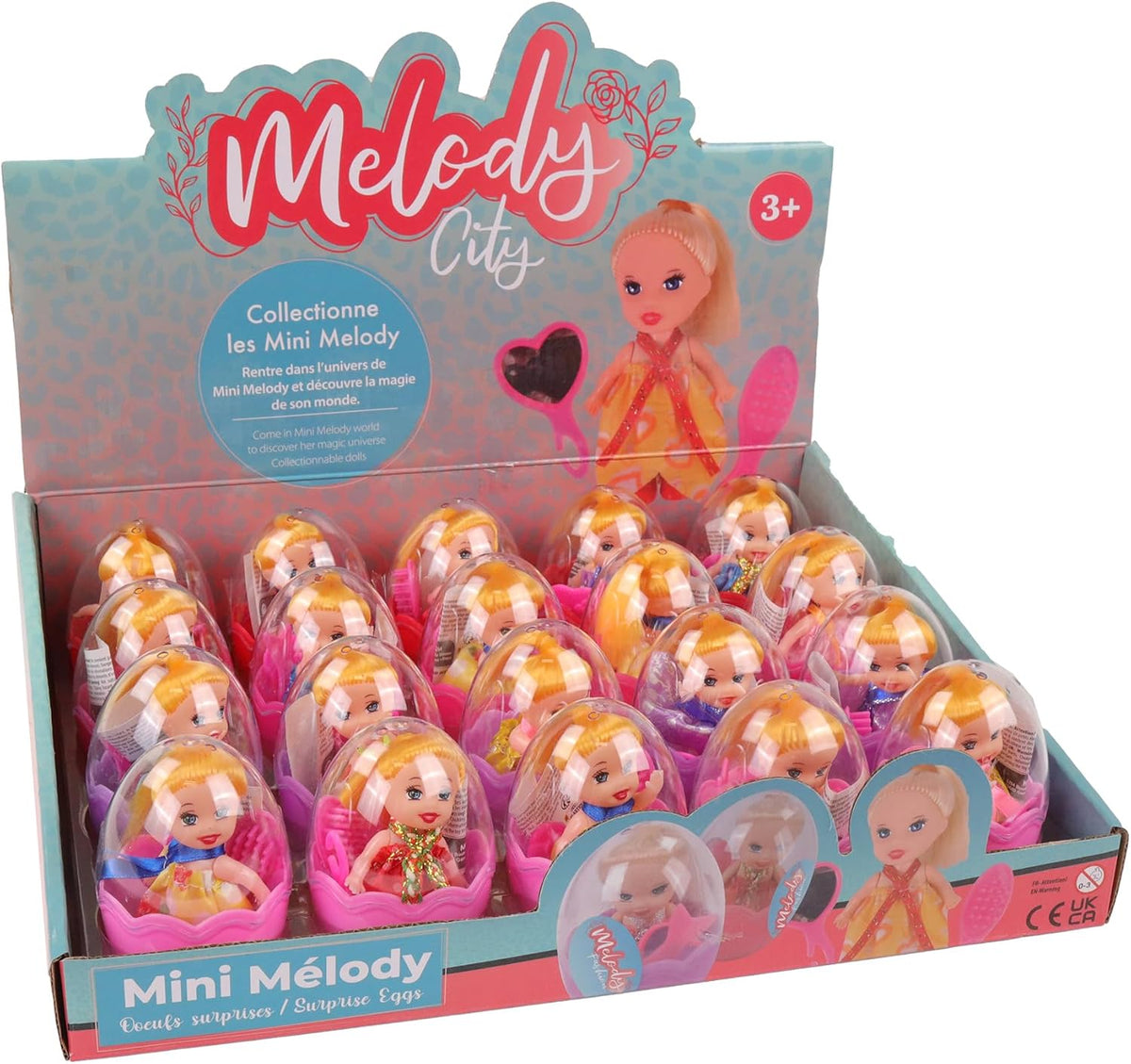 - 20er Pack Eier mit Mini-Puppe - Moda - Maniquí Puppe - 010982PA - Mehrfarbig - Kunststoff - Figur - Puppe - Kinderspielzeug - Geburtstag - Zubehör - Ab 3 Jahren