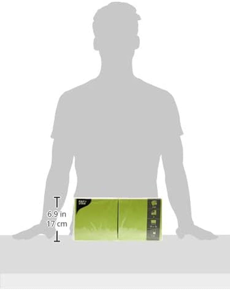 250 șervețele, 3 straturi 1/4-fold 33 Cm X 33 Cm verde măr