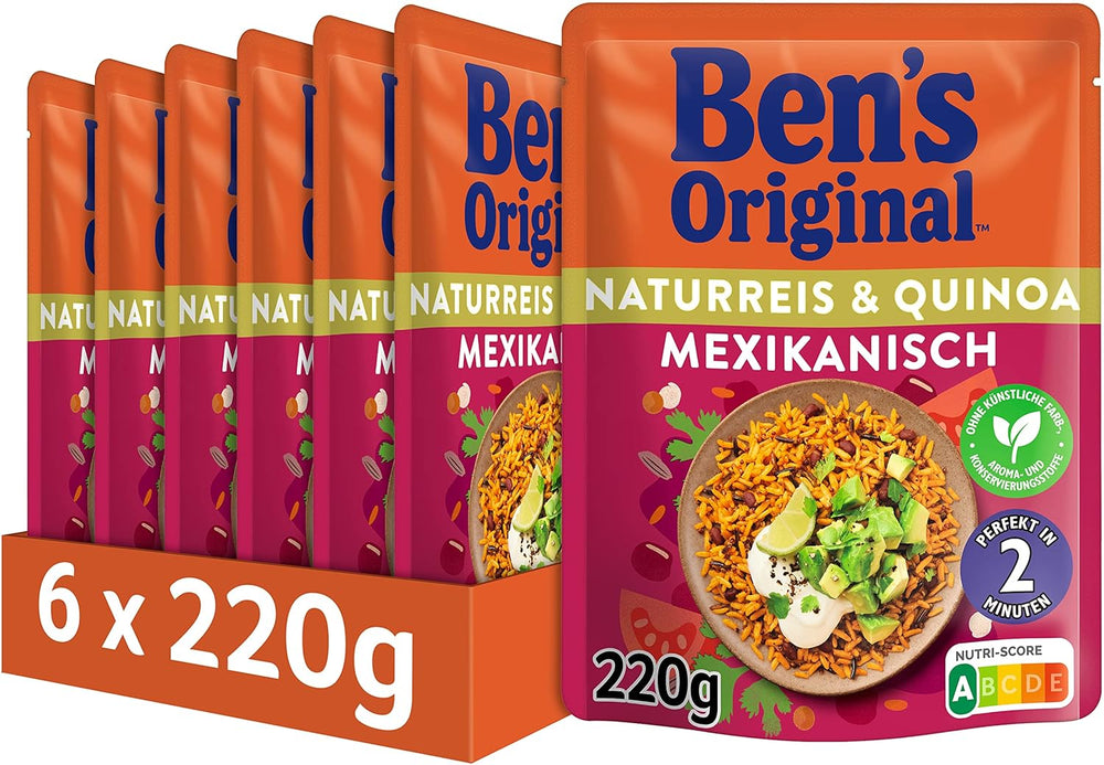 BEN'S ORIGINAL™ arroz express natural 6 x 220g