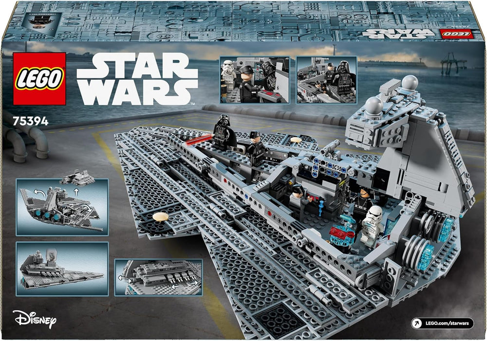 LEGO Star Wars Destructor Estelar Imperial, Set de Nave Estelar, Juguete de Construcción, Set de Juego de Darth Vader y Cal Kestis, Regalo de Cumpleaños para Niños, Niñas y Fanáticos 75394 Juegos de Construcción Besuche den LEGO-Store