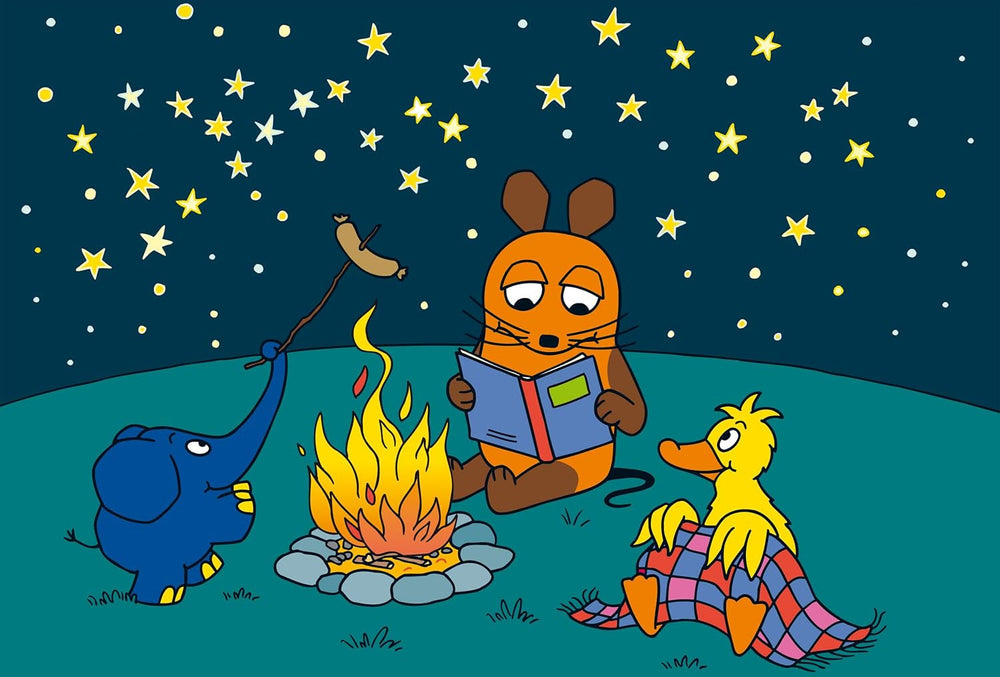 Schmidt Spiele 56212 Mouse, prieteni buni, 3X24 piese puzzle pentru copii, albastru Puzzle Naty Shop