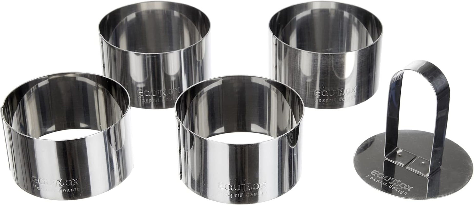 508937 Set forme pentru biscuiți, nailon/oțel inoxidabil, 4 bucăți