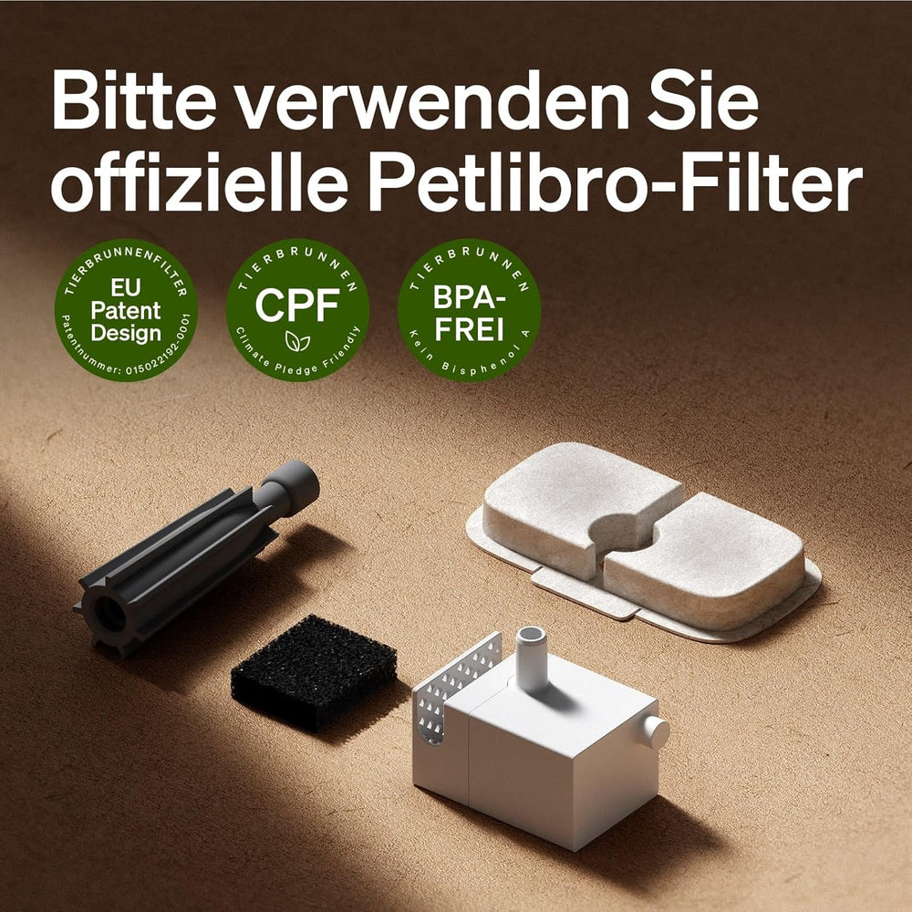 PETLIBRO Filtro Katzenbrunnen 8er Pack para Dockstream Trinkbrunnen para Katze PLWF005, PLWF115, PLWF105, PLWF305, 4-Monats PETLIBRO Trinkbrunnen Filter Filtro sustituto para Katzentrinkbrunnen