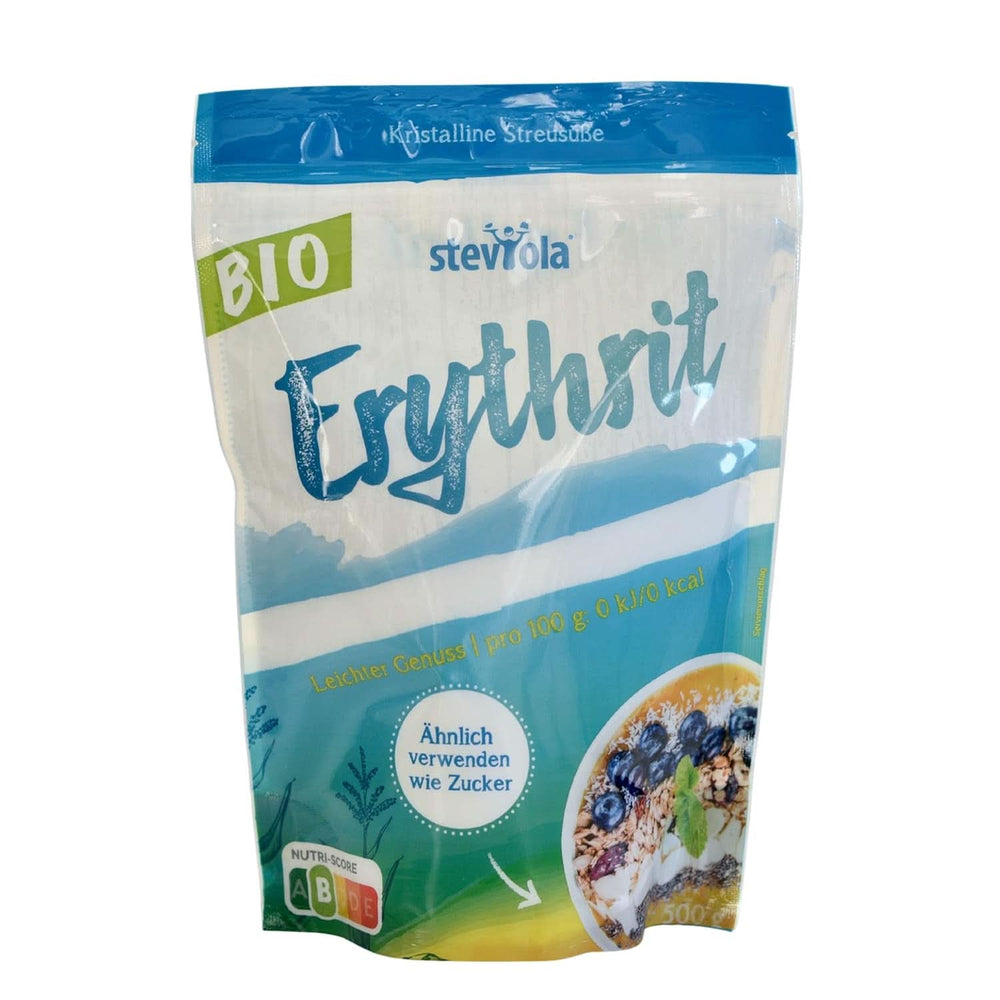 Esteviola | Edulcorante de estevia | Edulcorante sin calorías, 300 gramos Naty Shop Edulcorantes Eritritol blanco ecológico, 500 gramos