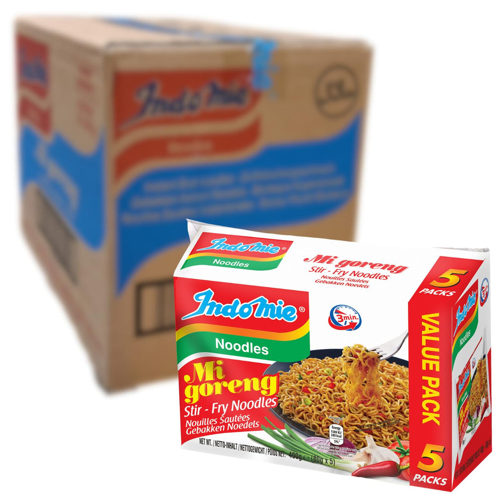 INDOMIE - Fideos instantáneos Mi Goreng - Paquete múltiple (40 x 80 g)