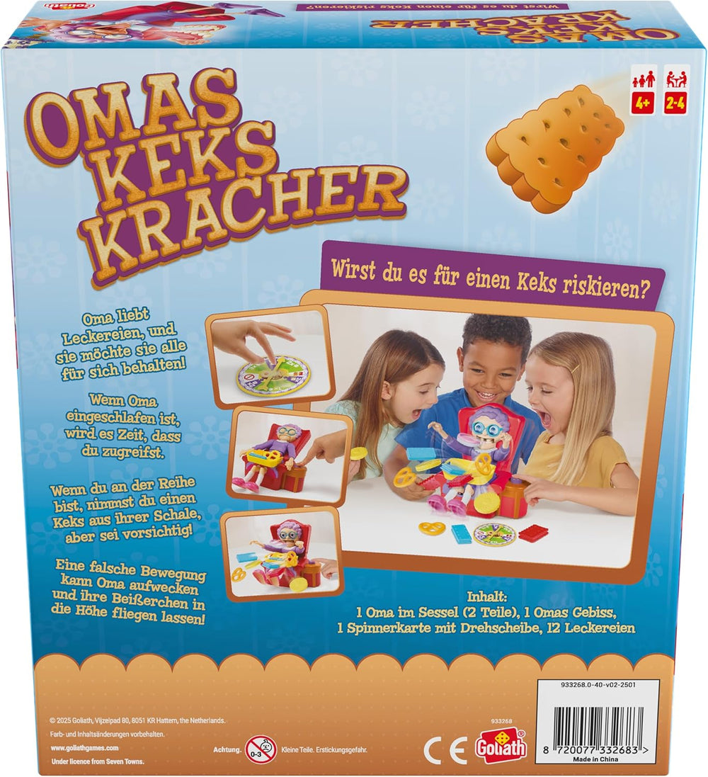 Galletas de la abuela Goliath: divertido juego de fiesta para edades de 4 años en adelante, emocionante juego de reacción para toda la familia, idea de regalo de cumpleaños, juegos de mesa para 2 a 4 jugadores - 15 min