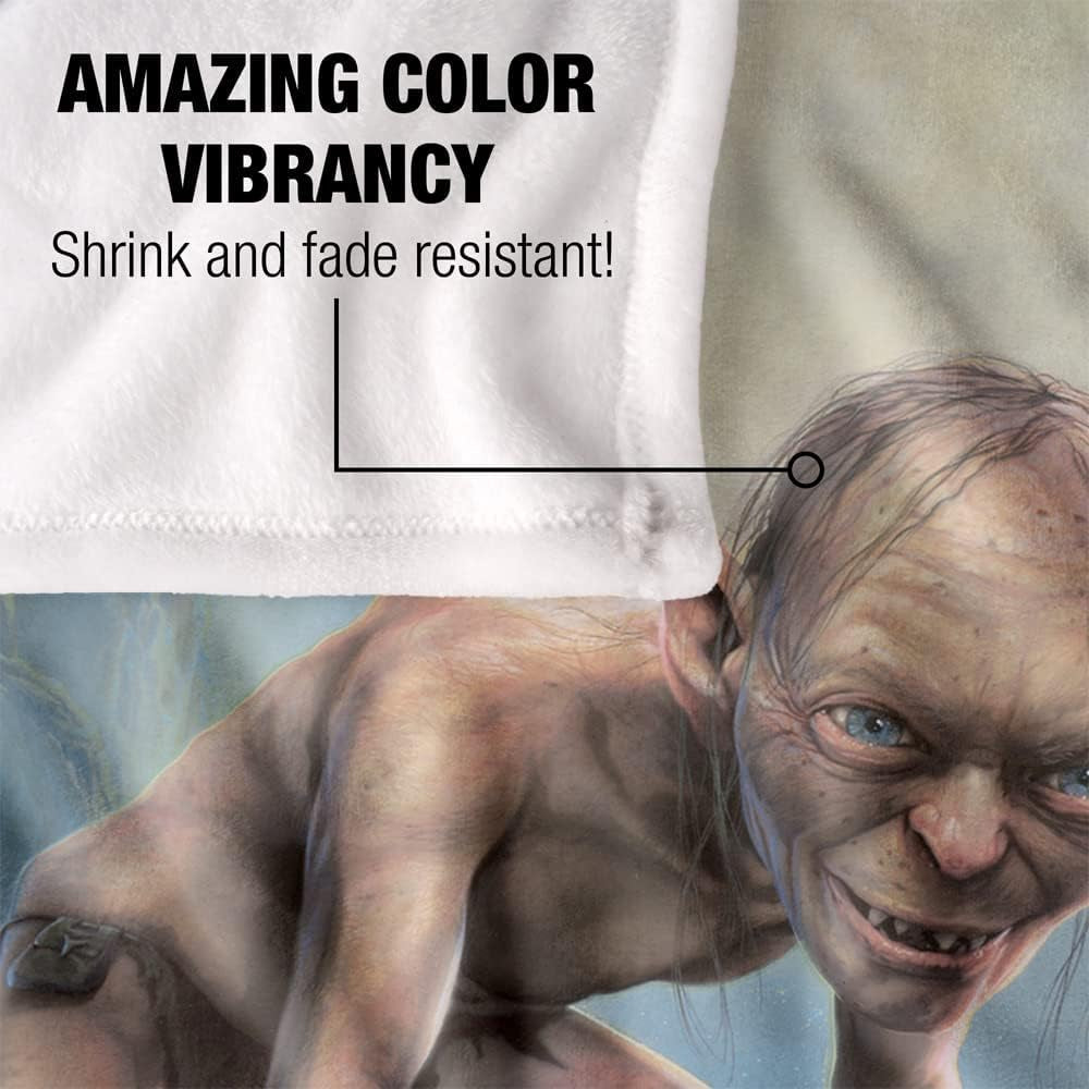 EL SEÑOR DE LOS ANILLOS Cómoda manta de seda, super suave, 152 X 127 Cm Camas y Edredones LOGOVISION