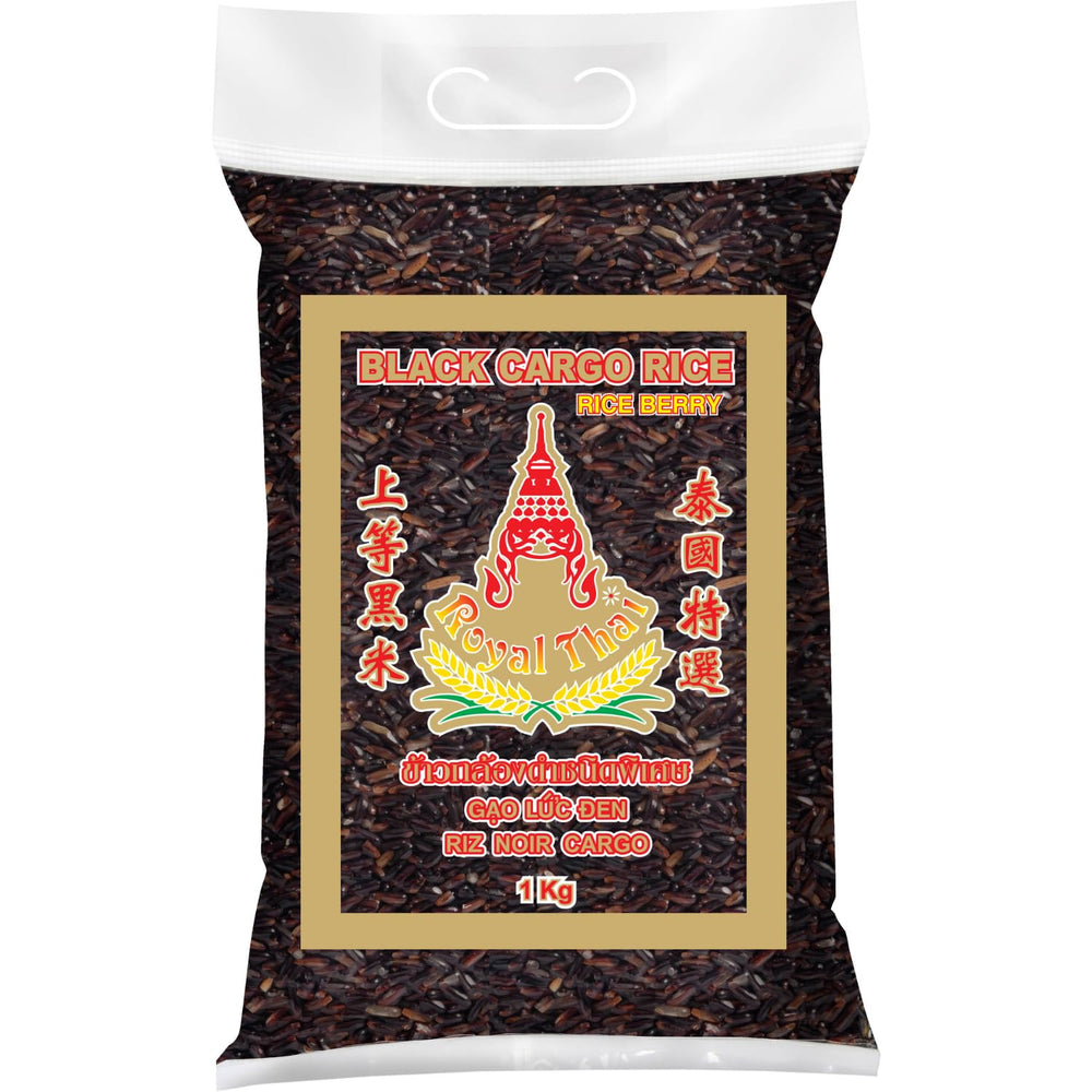 ARROZ ROYAL THAI - Arroz negro de grano largo (granos de arroz) - 1 x 1 kg