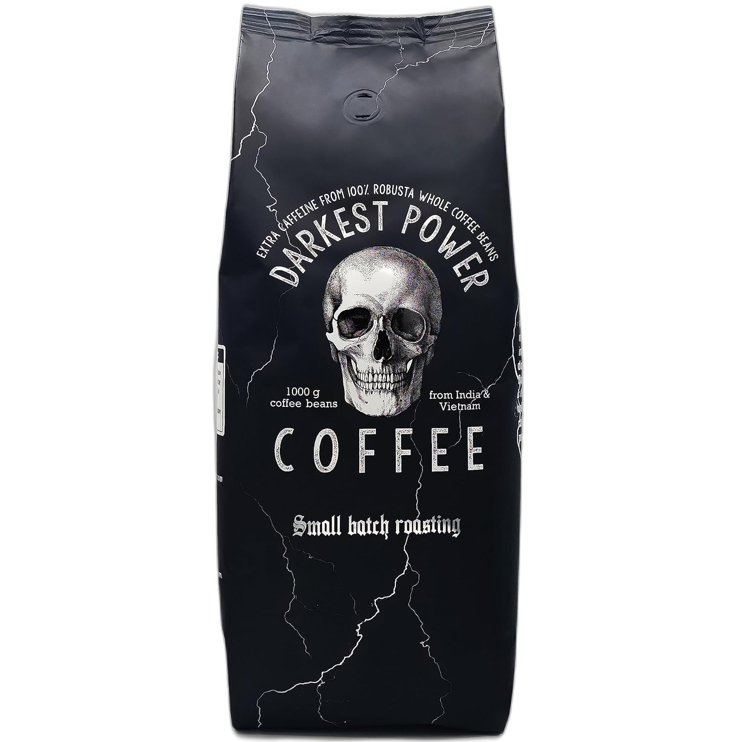 | Kaffeebohnen extra stark | Espresso 100% Robusta | viel Koffein wenig Säure | 1000g ganze Kaffee Bohnen | geeignet für Vollautomat | mit Zufriedenheitsgarantie