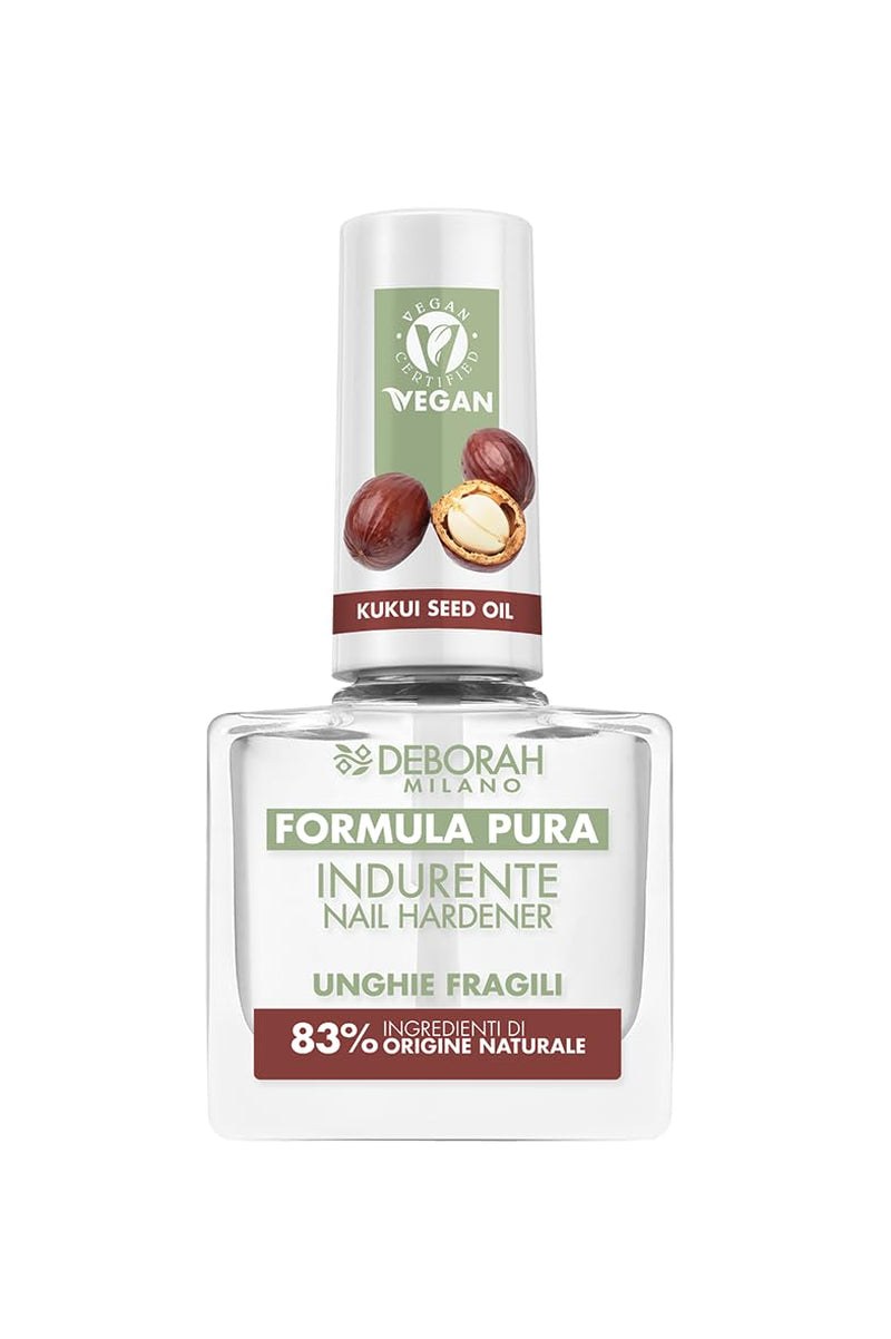 Milano Formula Pure Treatment Esmalte de uñas todo en uno, vegano, para base y top coat, con extracto de limón, revitaliza y reduce el color amarillento, 8,5 ml