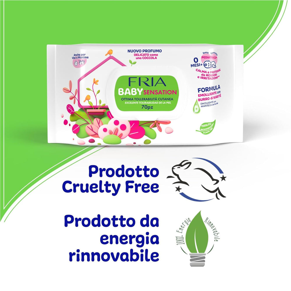 Baby Sensations con Tapa, 72 Toallitas Húmedas, Toallitas Limpiadoras para el Cuidado Personal, Unisex, Niños