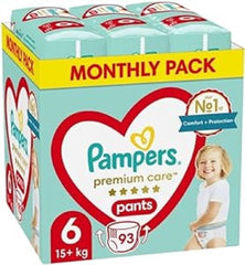 Pañales Pampers talla 2 (4-8kg), pañales Premium Care, 68 piezas Mother and Baby Naty Shop 6 (93 piezas)