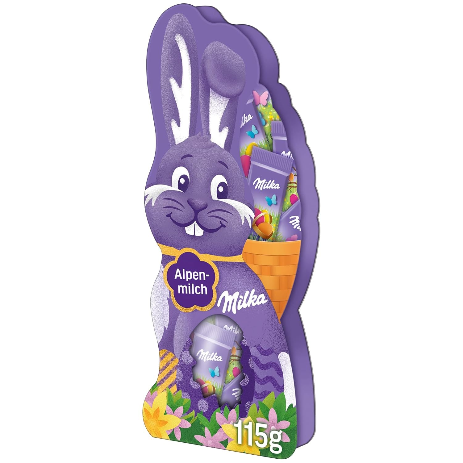 Milka Naps Smiling Bunny - Chocolate de Pascua con leche alpina en una encantadora caja de regalo - 115 g