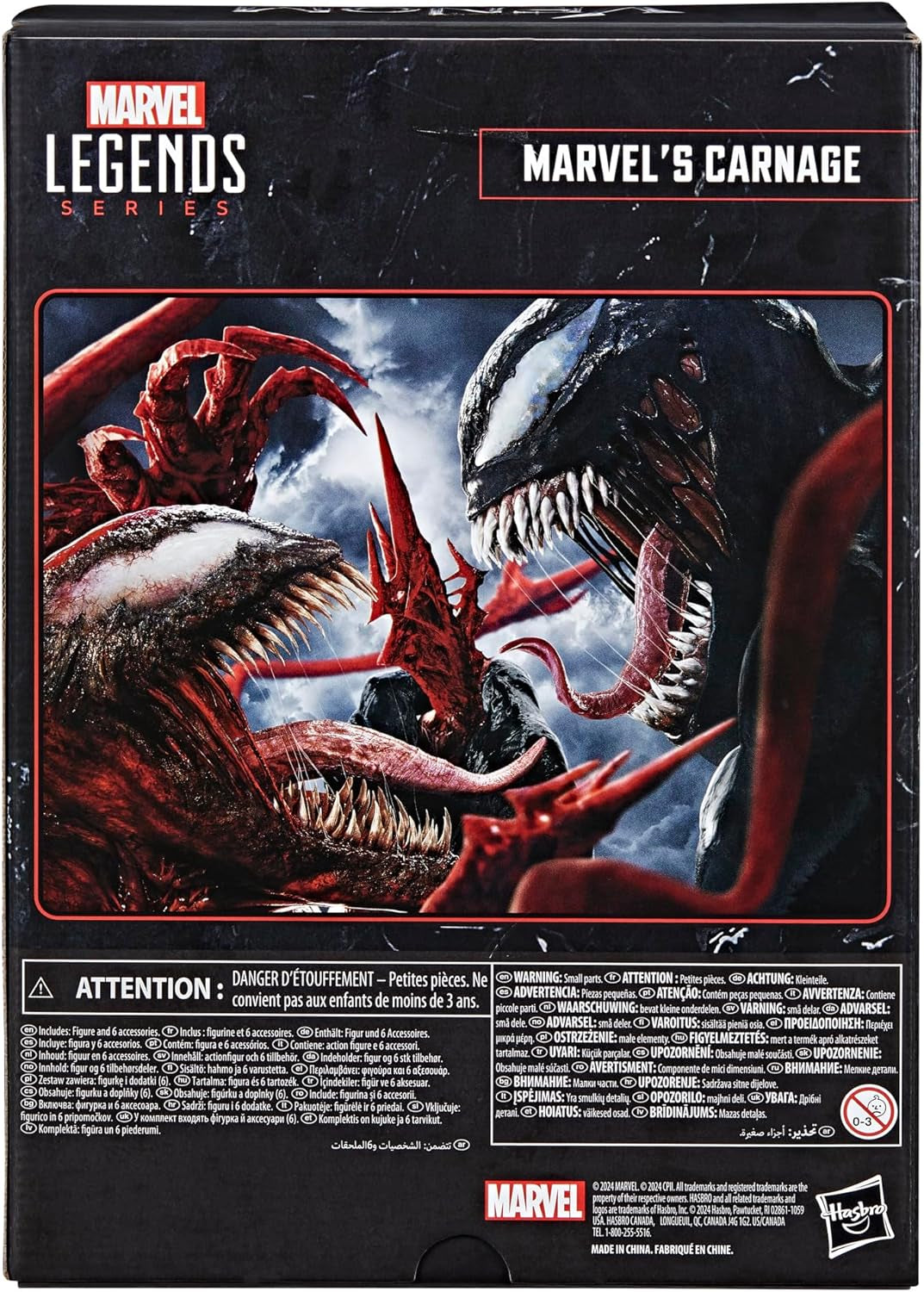 Marvel Legends Series Carnage, figurină de acțiune de lux de colecționat pentru Venom: Let There Be Carnage, 15 cm, roșu Action figures Naty Shop
