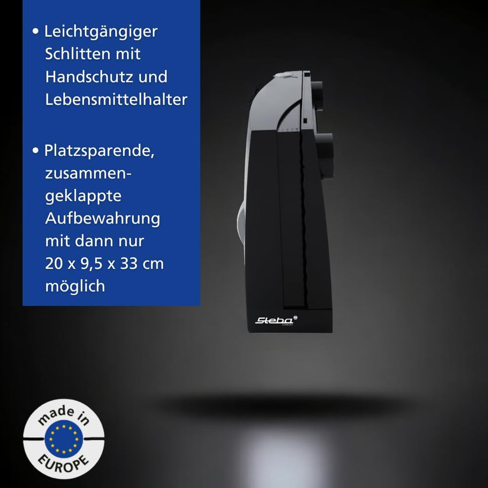 Cortadora multifuncional Steba, espesor de corte ajustable hasta 17 mm, protección para las manos Cortadoras Rasnite y Naty Shop