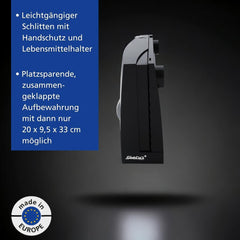 Cortadora multifuncional Steba, espesor de corte ajustable hasta 17 mm, protección para las manos Cortadoras Rasnite y Naty Shop