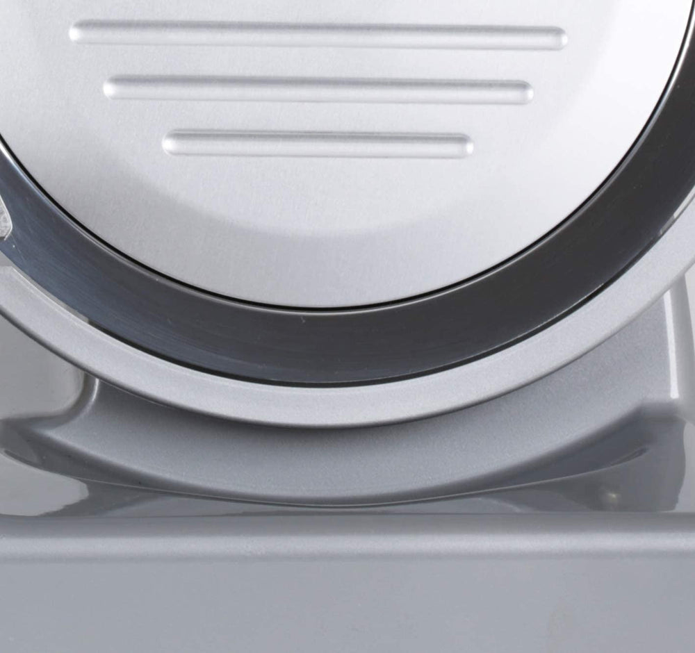 90018 Luxury 22 GS, cortadora eléctrica, aluminio, plata/negro Cortadoras y Rebanadoras Naty Shop