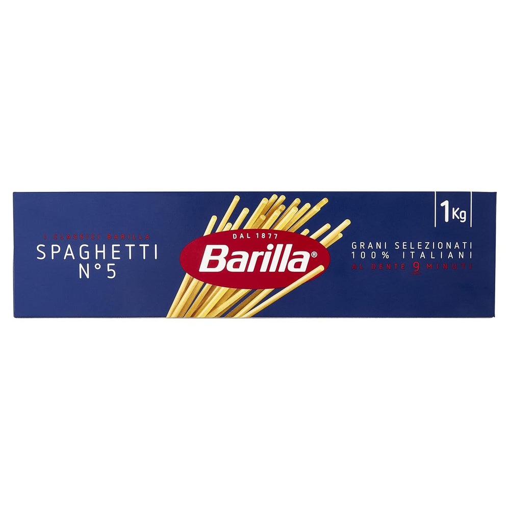 Barilla Classic Spaghetti nº5 pasta de trigo duro de alta calidad, siempre al dente (1 x 1 kg)