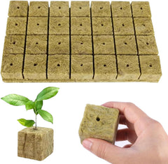 Rockwool Seedling Cubes 28 - Rockwool Cubes 4x4x4cm - Cubos de Plántula, Cubos de Lana de Roca, Sistemas de Plántulas Hidropónicas/Plantas Clonadas/Proyectos Escolares, Cultivo de Plántulas Sin Tierra