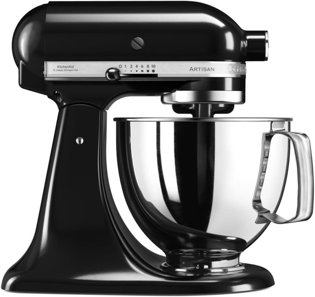 KitchenAid Artisan 5KSM125EER Batidora de bol, 300W, 4,8L Naty Shop Negro