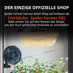 Set complet cort de creștere Spider Farmer SF1000, lampă de creștere LED reglabilă cu spectru complet, diode Samsung LM301H EVO, kit cort de creștere complet 70x70x160cm, set cort de creștere hidroponică, sistem de ventilație
