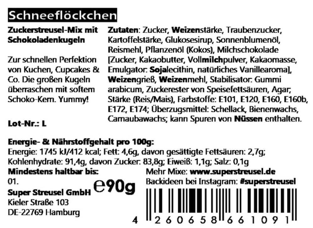 Super Streusel, Crăciun colorat, Sprinkles comestibil Sprinkles Naty Shop